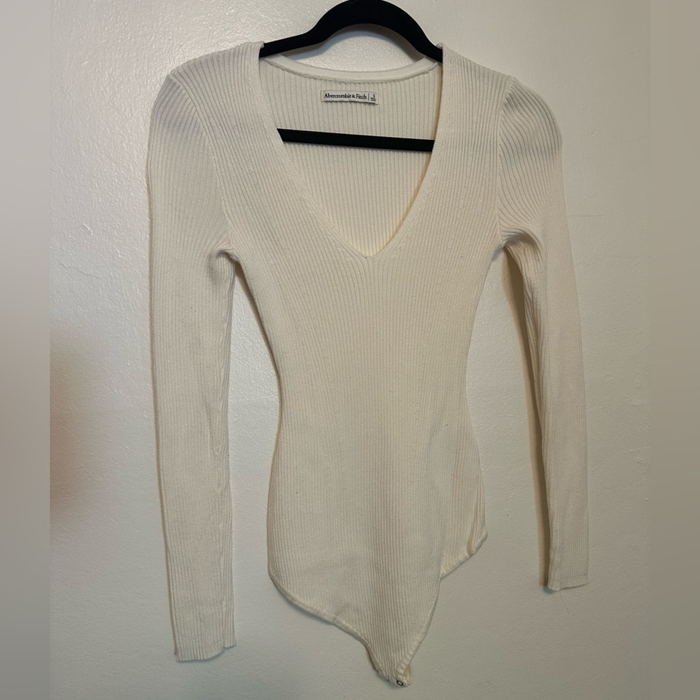 White Abercrombie bodysuit